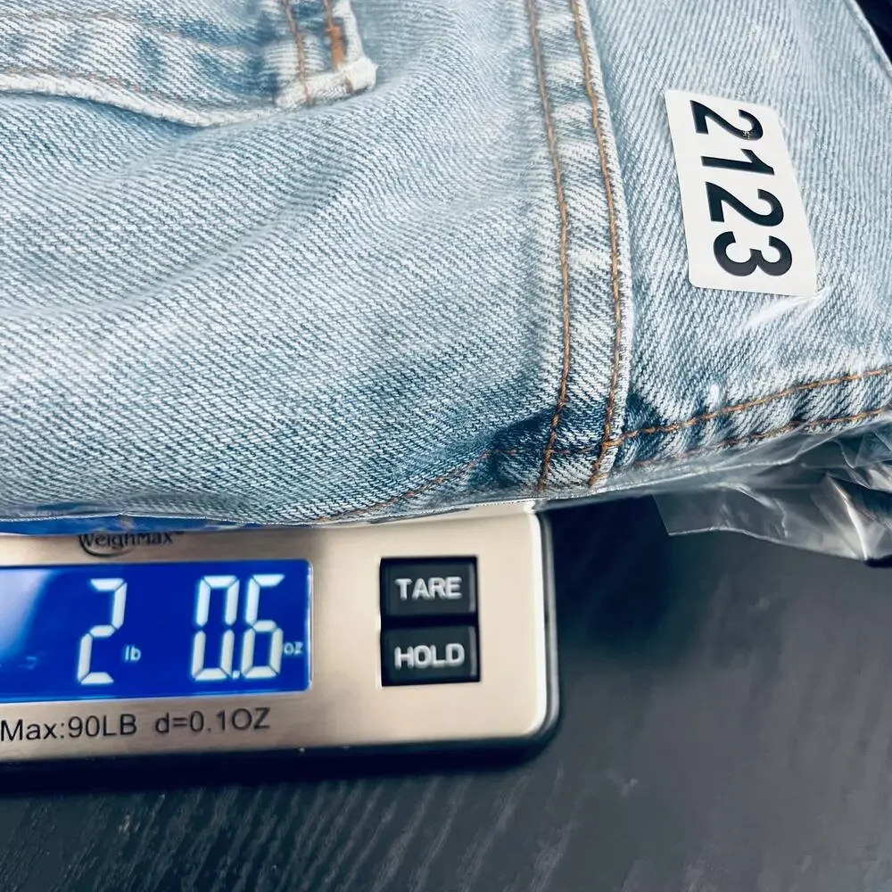 Levi's 550 Jeans Men's 42X36 Blue Relaxed Fit Straight Leg Work Pants Denim